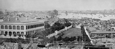 Terreni della concessione americana e fiume delle Perle, Canton, c.1880s da European Photographer